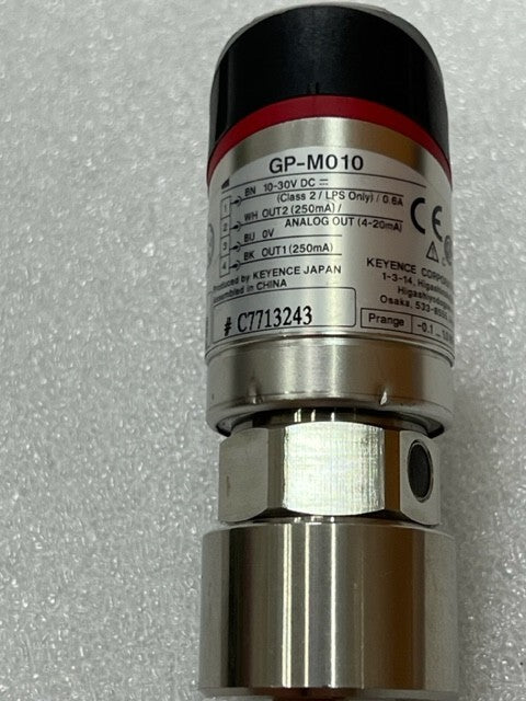 Keyence GP-M010 10-30VDC Digital Pressure Sensor Used